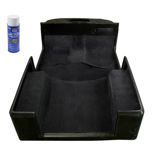 Rugged Ridge Carpet Kit Deluxe for Jeep CJ/Wrangler YJ | Polypropylene, Black | 13695.01 | Fits 1976-1995 Jeep CJ & Wrangler YJ