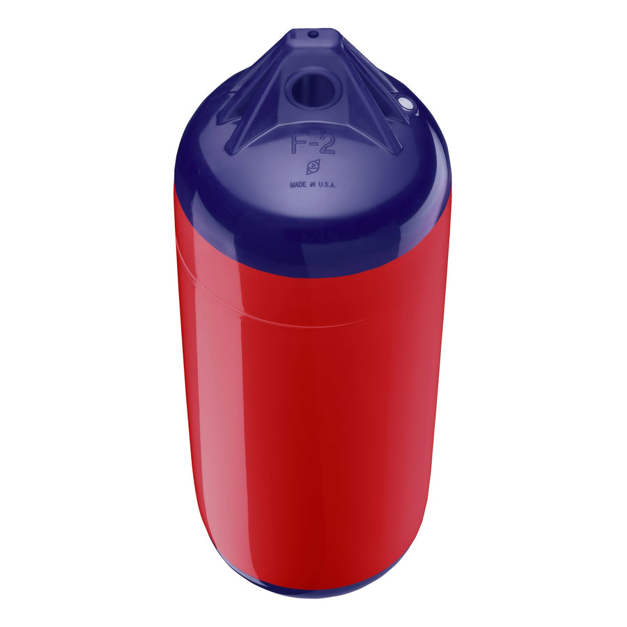 Polyform F-2 Standard Boat Fender F-Series - Classic Red Blue Ropehold