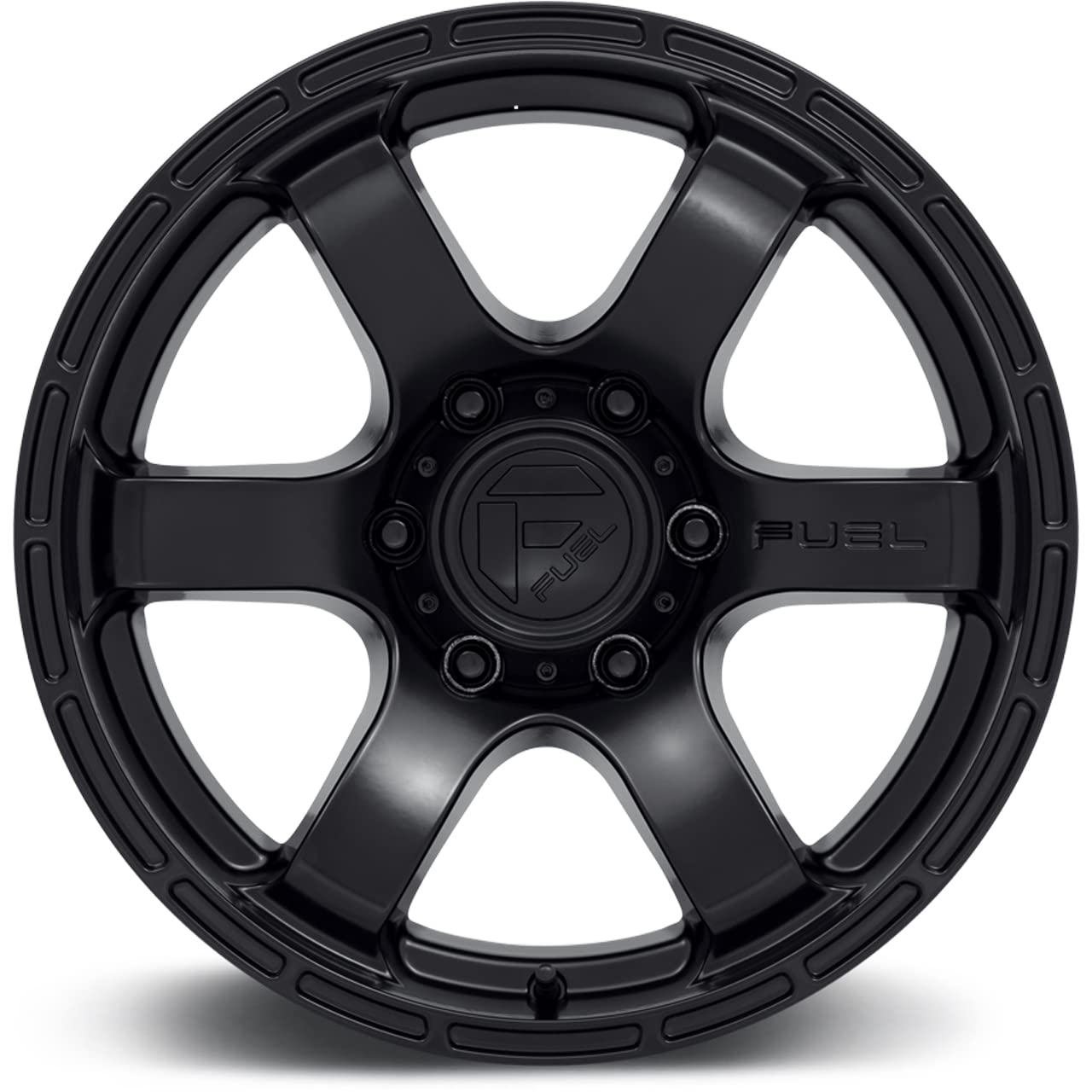 D766 RUSH FUEL OFF-ROAD 17X9, 6X5.5, 4.53, -12mm SATIN BLACK - D76617908445