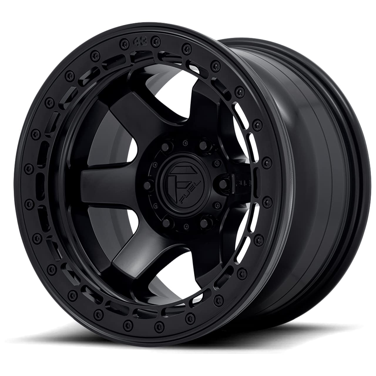 D122 Block Beadlock Fuel 17x9 6x135-15mm Matte Black Wheel Rim 17" Inch