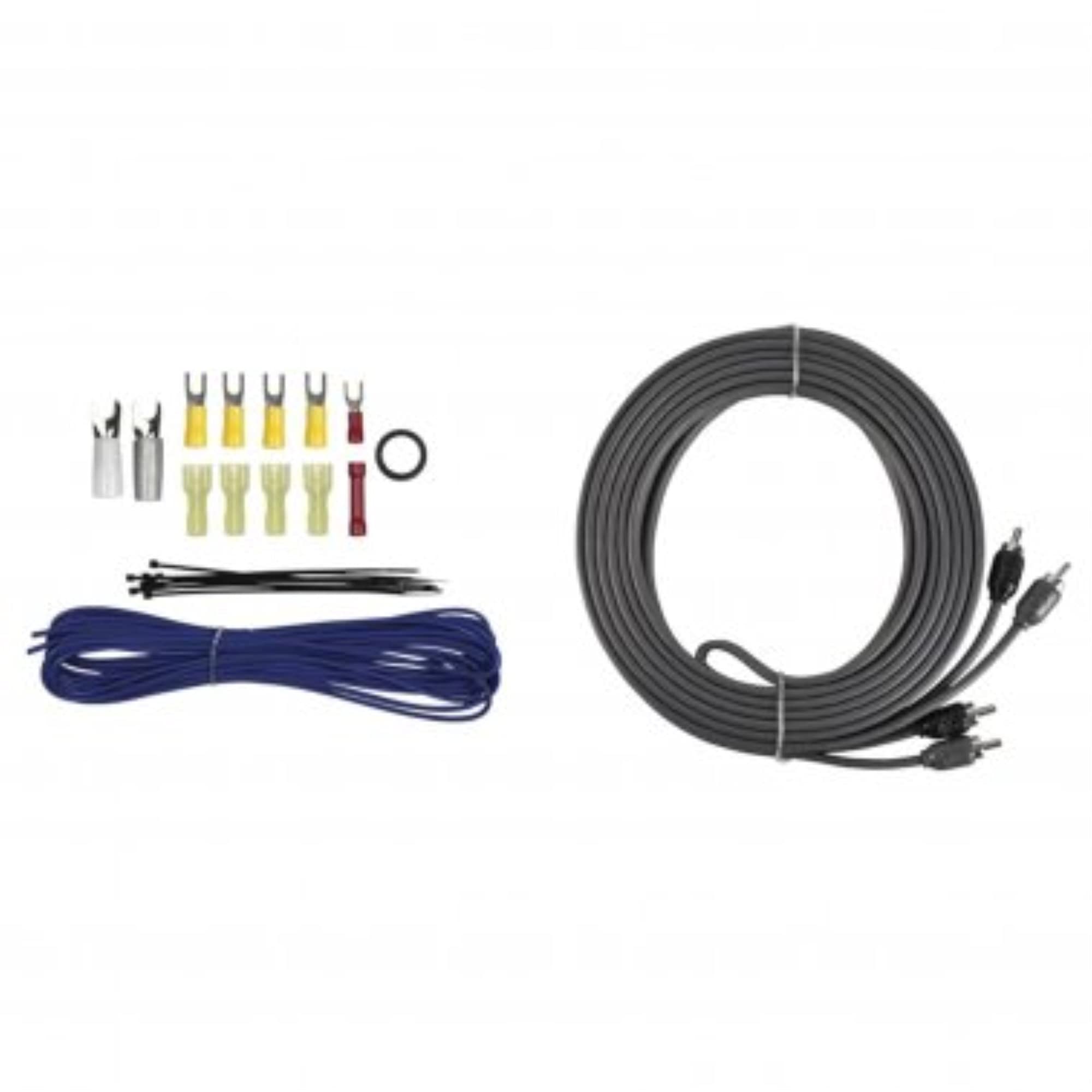V8-AK8 T-Spec 8-Gauge 600-Watt Amp Installation Kit with RCA Cables