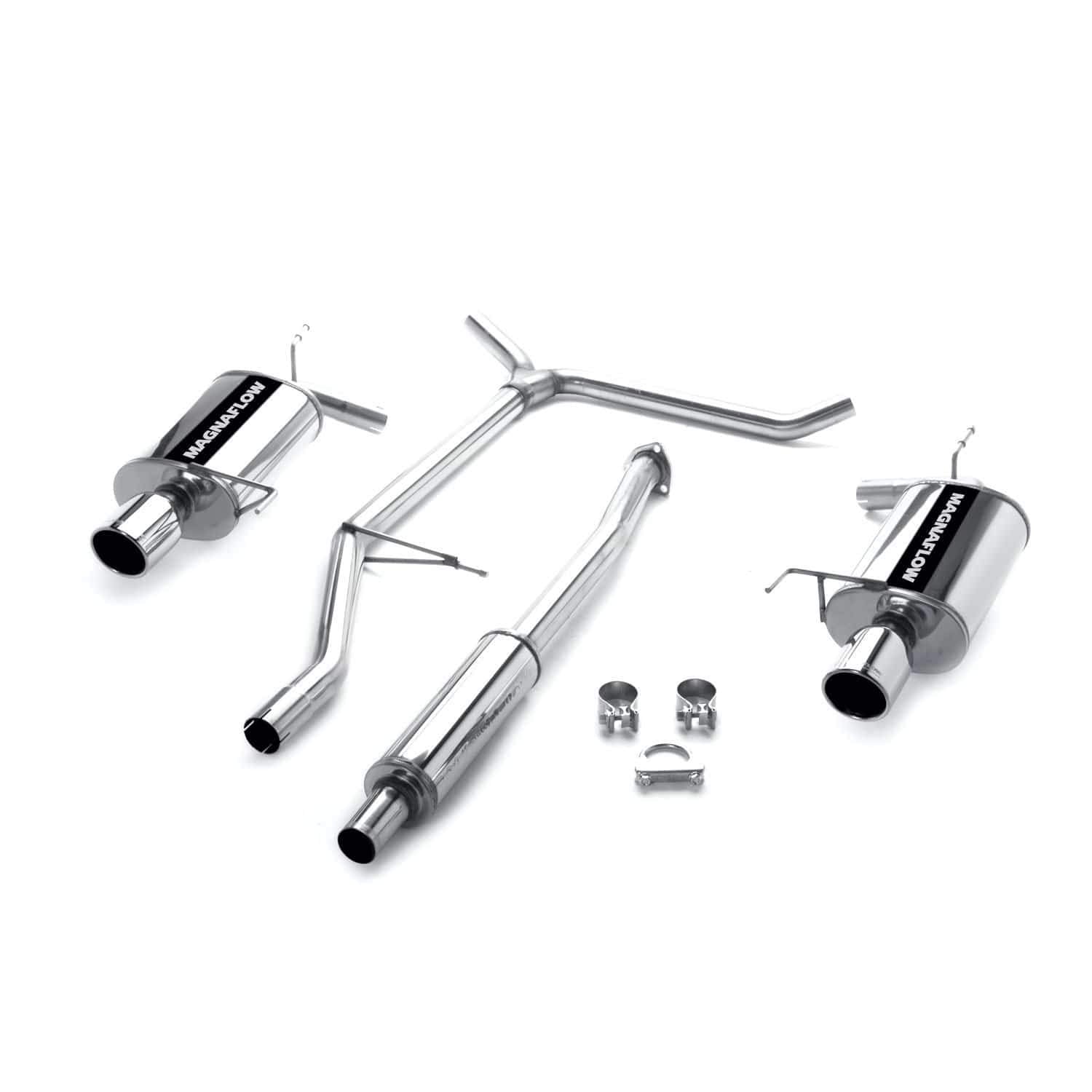 Performance MagnaFlow Exhaust System 15640: Cat-Back, Street Series, Compatible with 1998-2002 Honda Accord