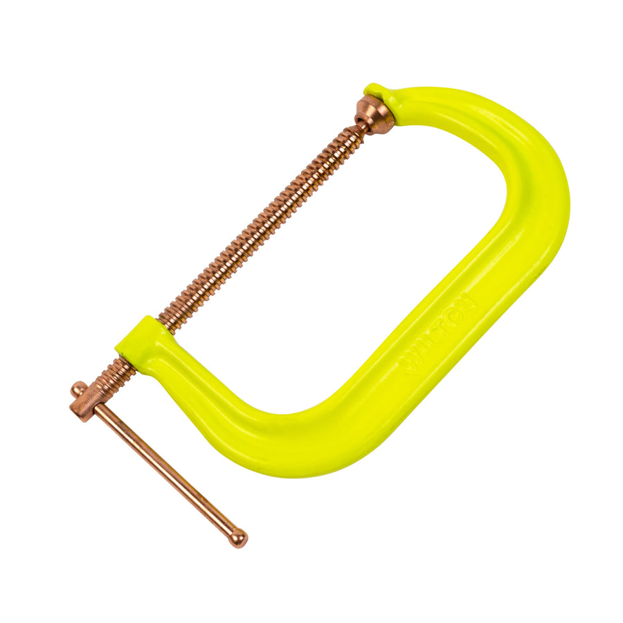Hi-Vis Wilton Spark-Duty C-Clamp, 8-1/4" Opening, 4-15/16" Throat, 6900 Lbs. Clamping Force (Model 408CS)