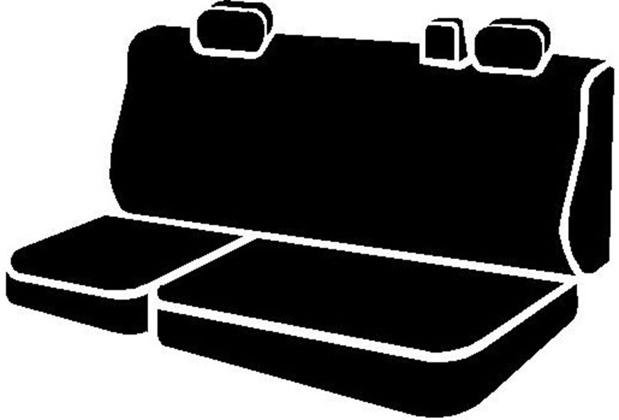 Fia BLACK TR42-15 Custom Fit Rear Seat Cover Split Cushion 40/60 - Saddle Blanket, (Black)