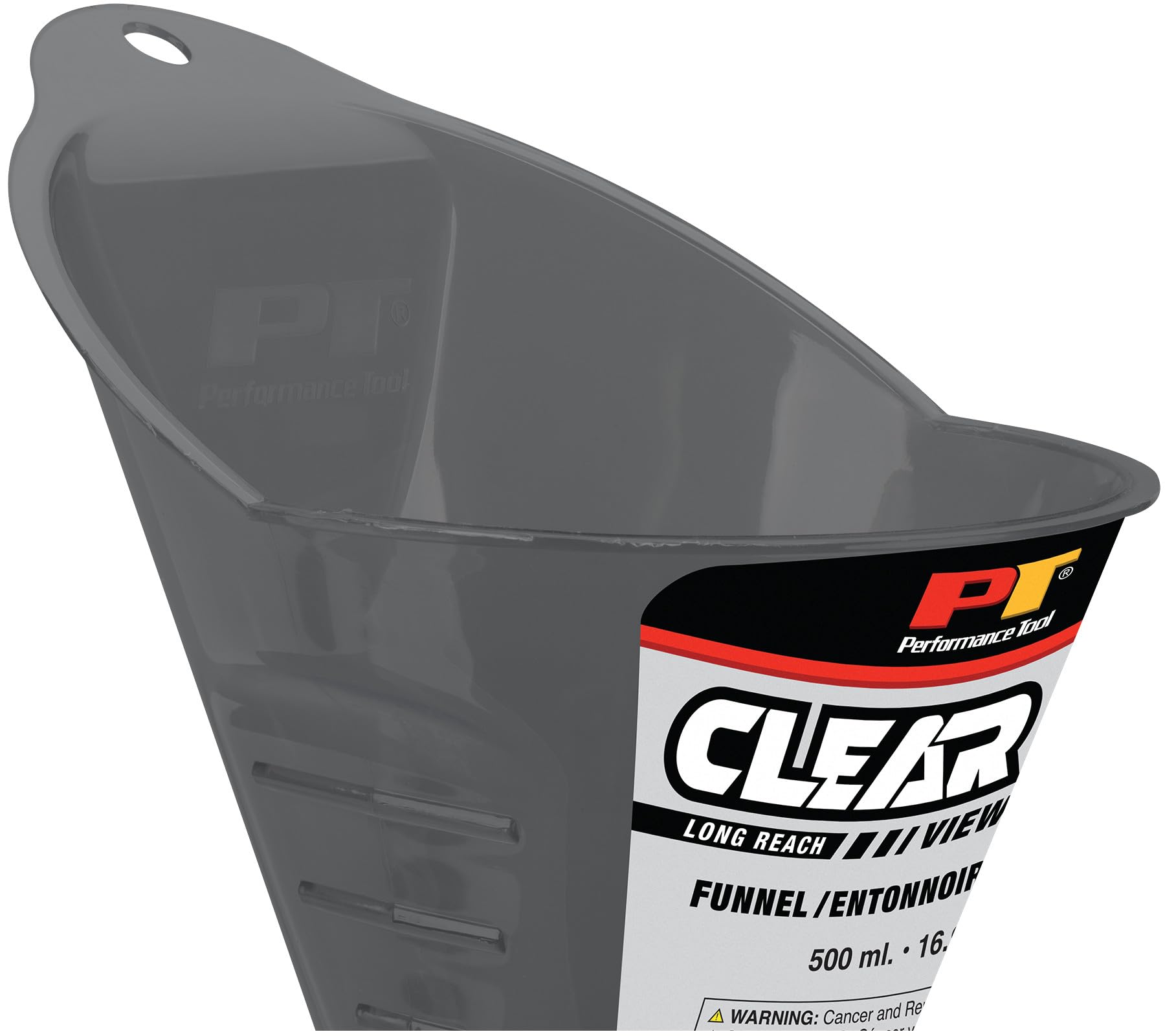 Clear View Performance Tool Long Reach Funnel - 1 Pint, Upgraded Design for Clean and Quick Transfers