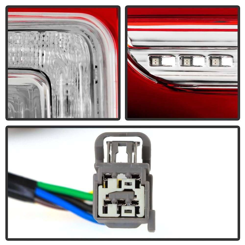 Ford Explorer 11-15 Spyder (POE) LED Red Clear Tail Light - OE Left (FO2800226)