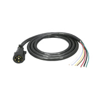 7-Way Bargman Molded Trailer End Connector Kit with 8-Feet Cable - 50-67-003