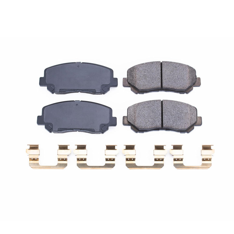 Power Stop Brake Kit Front For Mazda CX-5 2013-20 - Ceramic Brake Pads With Installation Hardware, 17-1623