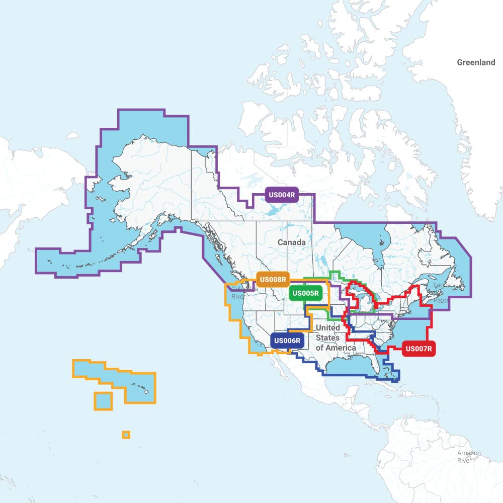 Garmin Navionics Vision+ 010-C1289-00 microSD and 1-Year Subscription - US North Lakes, Rivers, and Coastal Marine Charts