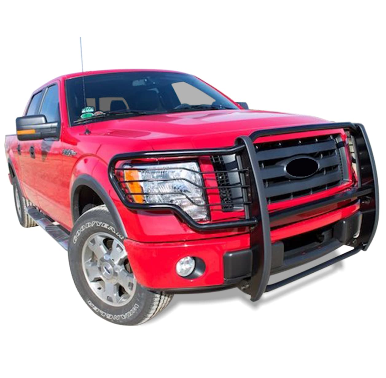 Bumper Guard Black Horse Grille brush Modular Black Compatible with 2009-2014 Ford F-150-17FP30MA