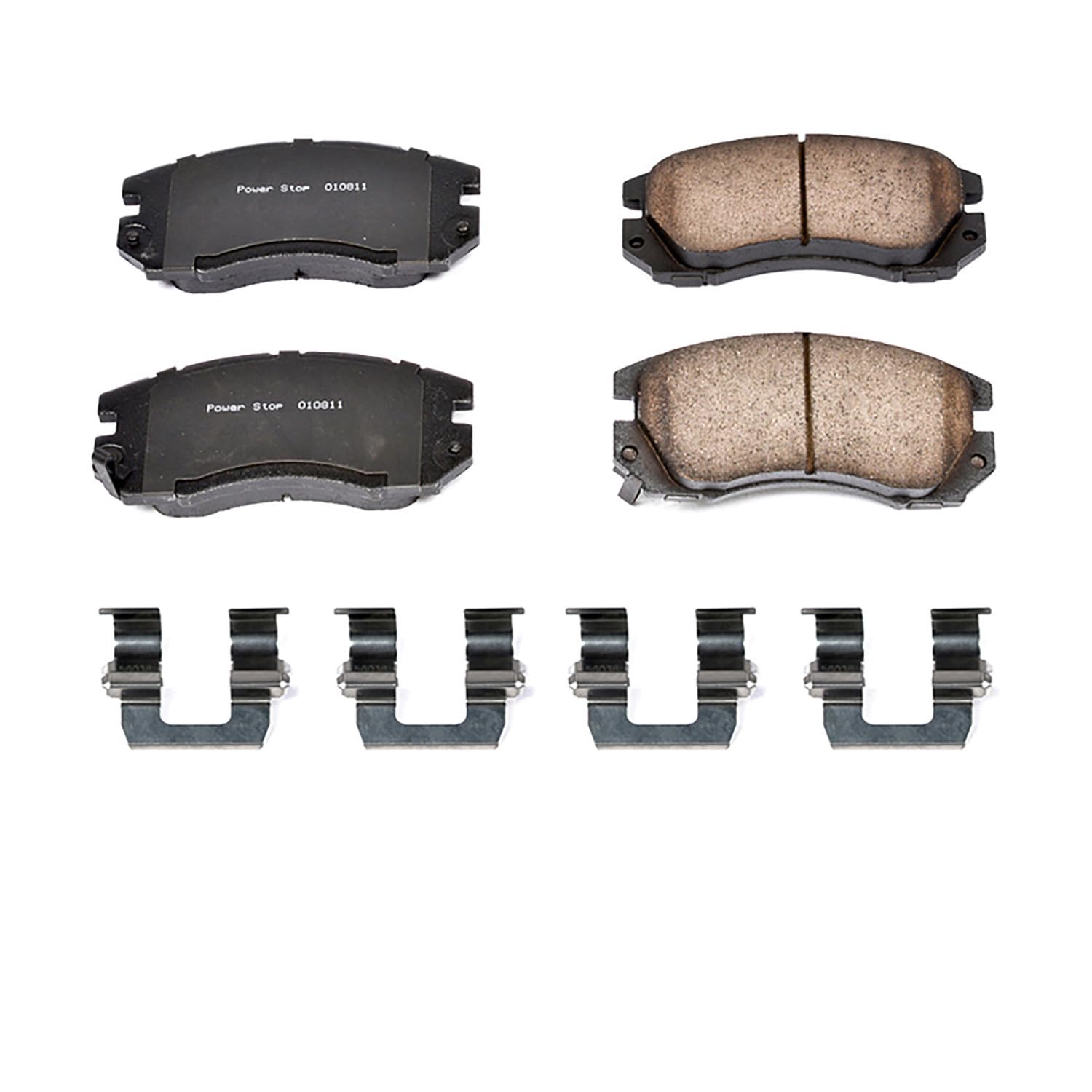 Power Stop Brake Kit Front For Subaru Legacy 1991-94 | Subaru Legacy 1996 - Ceramic Brake Pads With Installation Hardware, 17-563