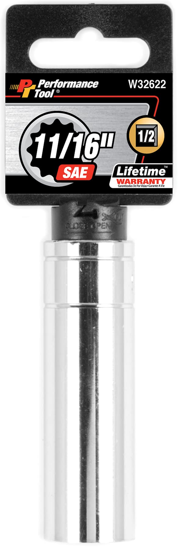 W32622 Performance Tool 1/2 Drive 12-Point Socket, 11/16