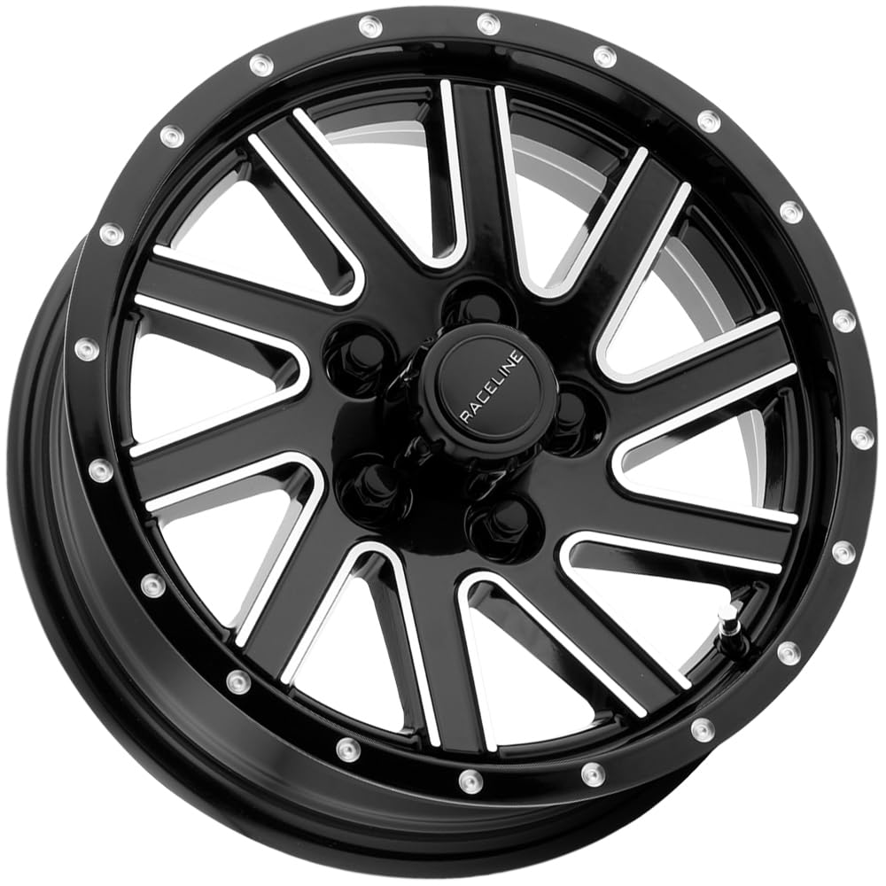 Raceline Wheels Twisted 820M Satin Black Wheel (15 x 5. inches /5 x 114 mm, 0 mm Offset)
