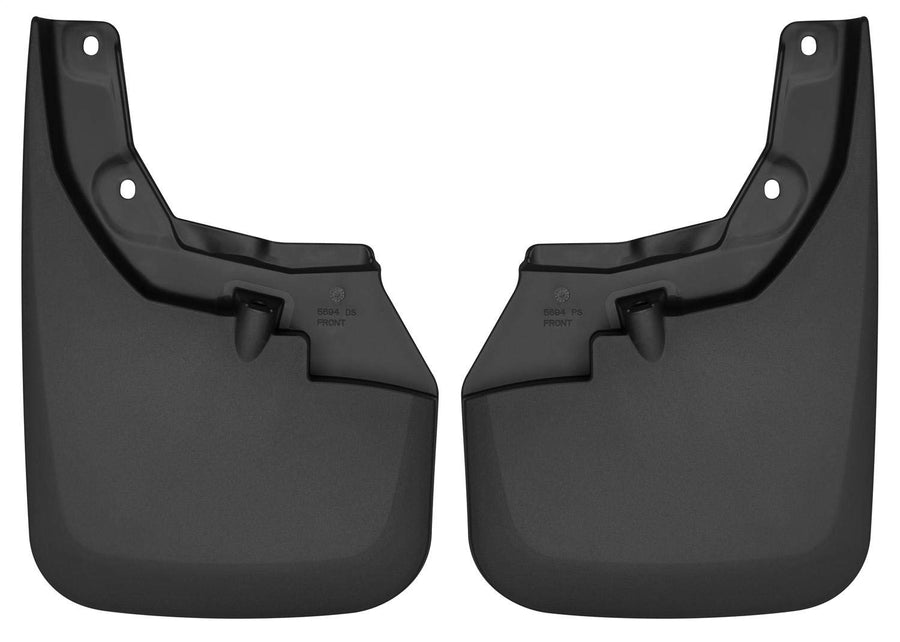 Front Mud Guards - Husky Liners | 2016-2023 Toyota Tacoma with OEM Fender Flares - Black, 2 Pc. | 56941