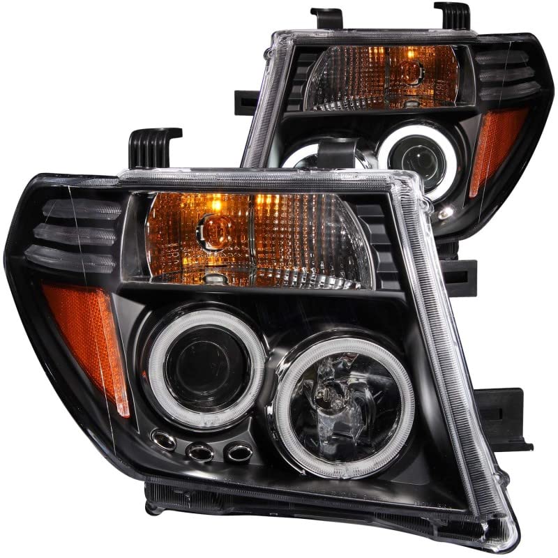 Projector Headlight Set ANZO USA w/CCFL Halo-Black 111111