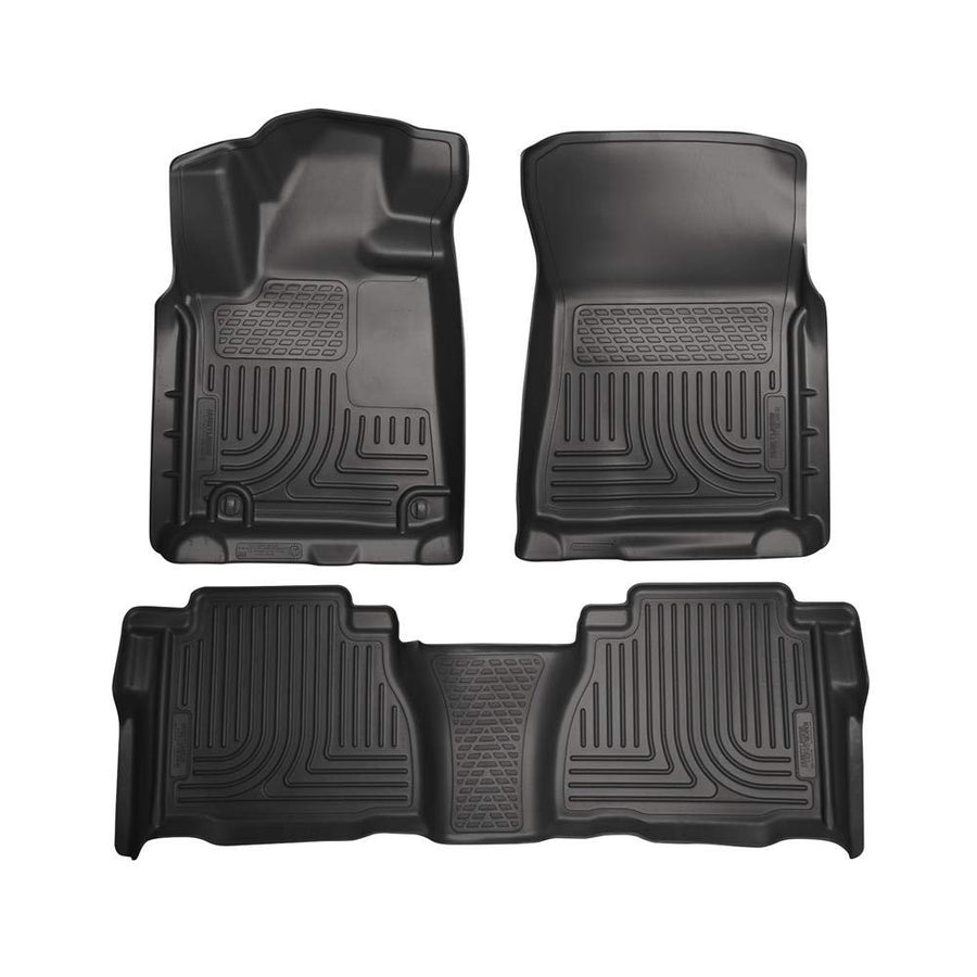 Husky 98581 Front & 2nd Seat Floor Liners Fits 07-11 Tundra Crewmax/double Cab