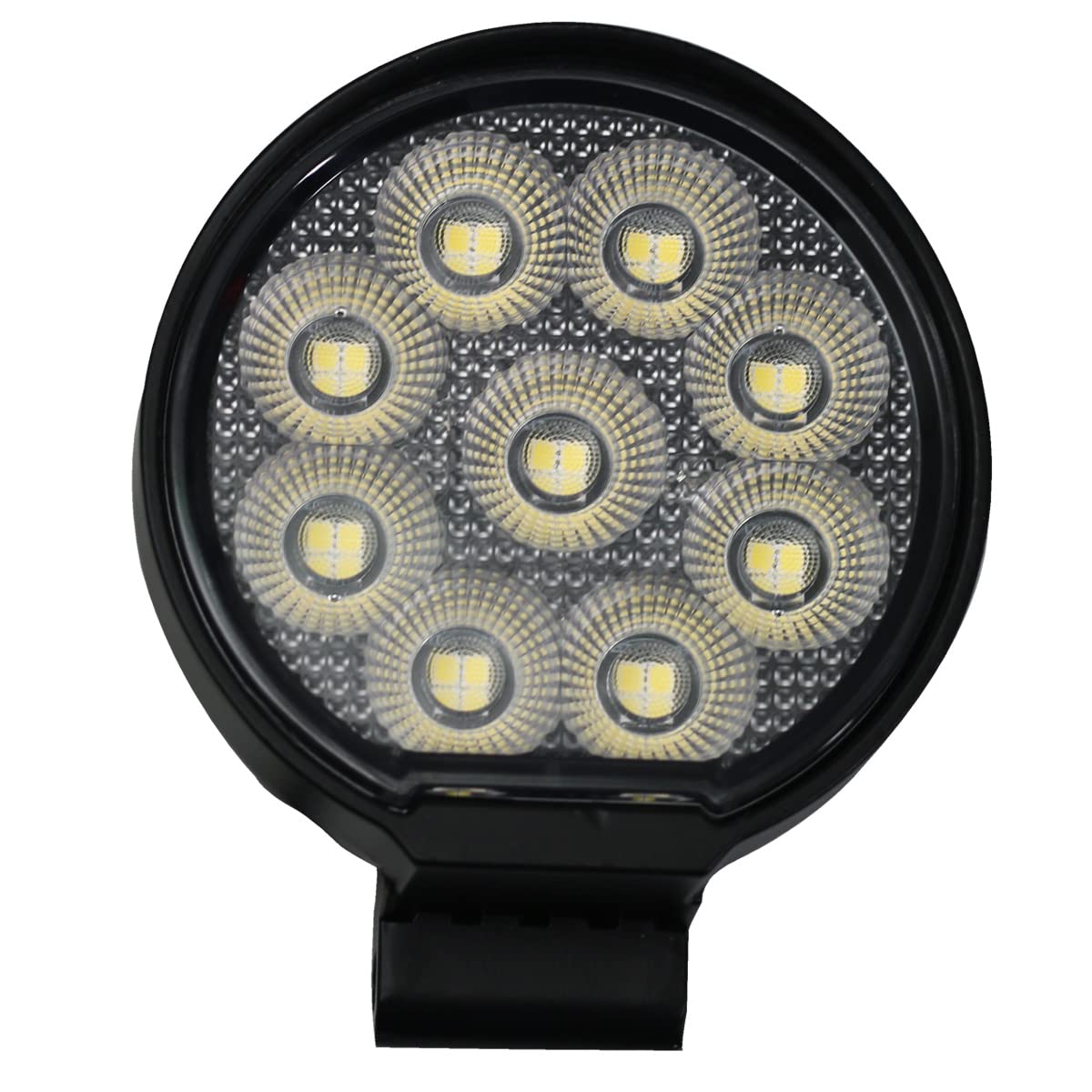 Race Sport Lighting 36-Watt Auxiliary Light Fit 3.5-inch Round IQ Series Auxiliary LED Flood Beam RS3IQ36WR