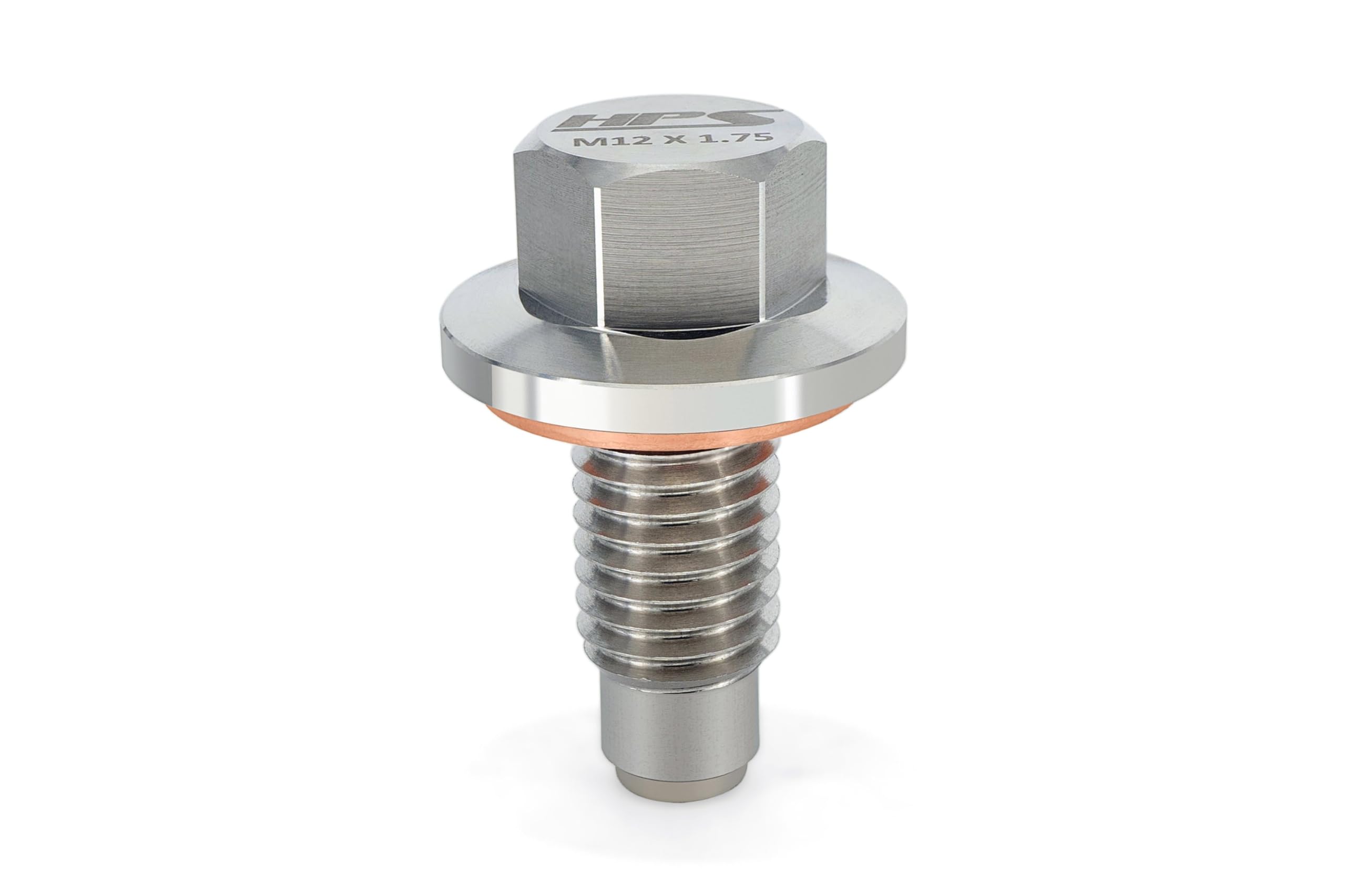 HPS Magnetic Oil Drain Plug Bolt Stainless Steel Compatible for Cadillac Chevrolet GMC Pontiac Saturn vehicles, MDP-M12x175