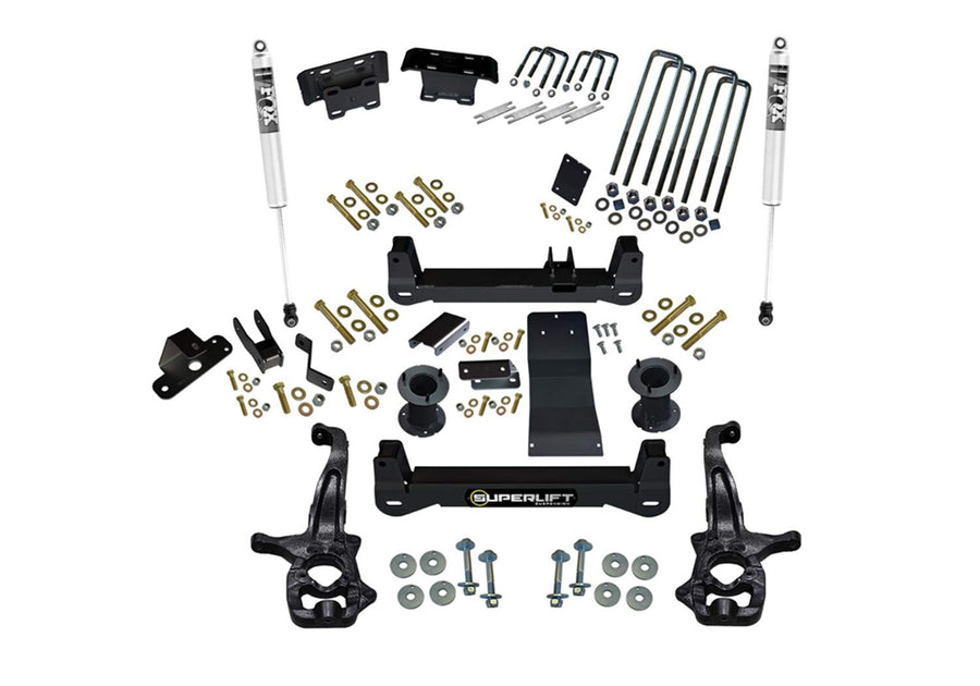 6" Lift Kit SUPERLIFT SUSPENSION for Chevy Silverado/GMC Sierra | Complete Lift Kit with Front Strut Spacers & Rear Fox 2.0 Series Shocks | K182F | Fits 2019-2024 Chevrolet Silverado / GMC Sierra 1500