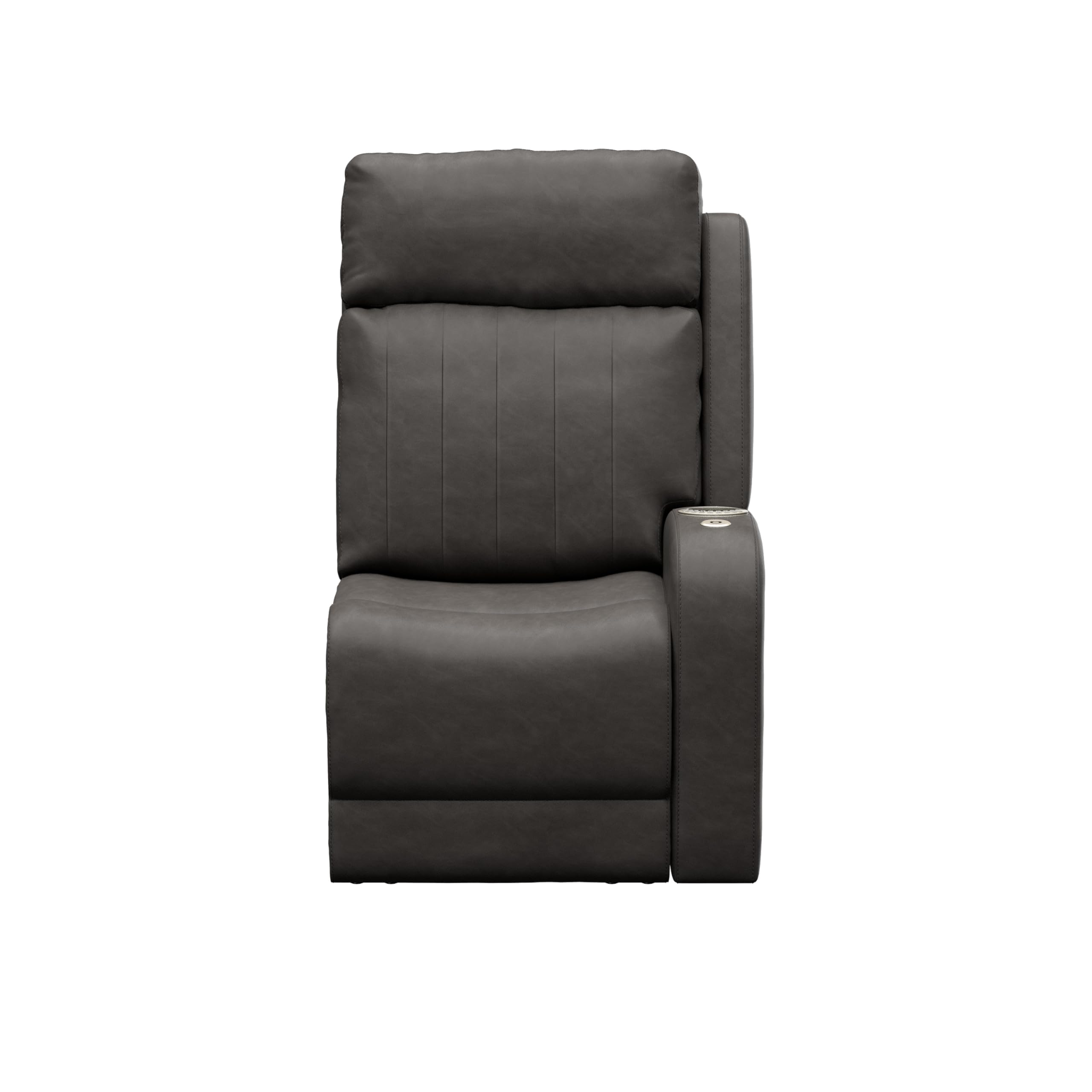 THOMAS PAYNE McCoy Signature Seismic Series RV Theater Seating Left Arm Recliner with Power Adjustable Lumbar, Headrest, Reclining, Heating, Massage, Integrated Cupholder Controls - 2024044201