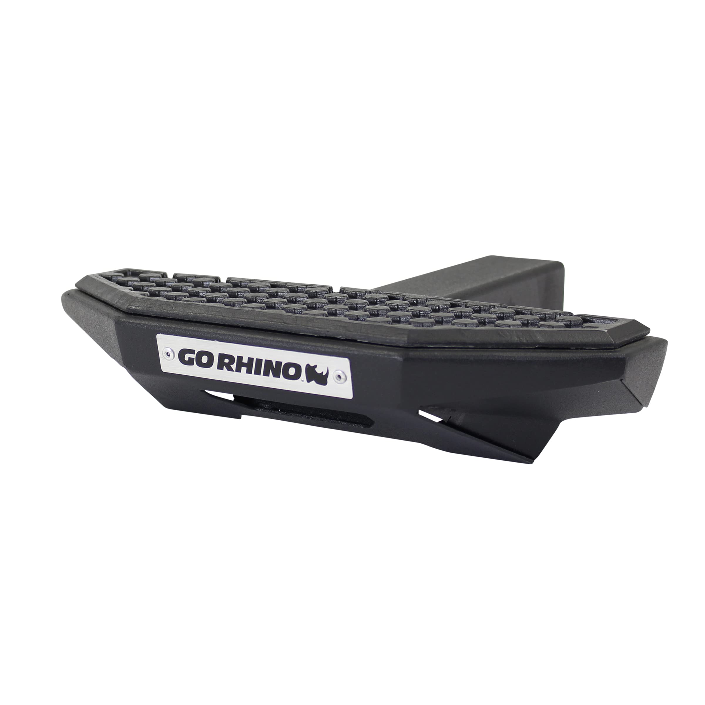 Go Rhino HS-30 Hitch Step Rhino | 12" Mild Steel, Textured Black | HS3012T | Fits 2" Receivers