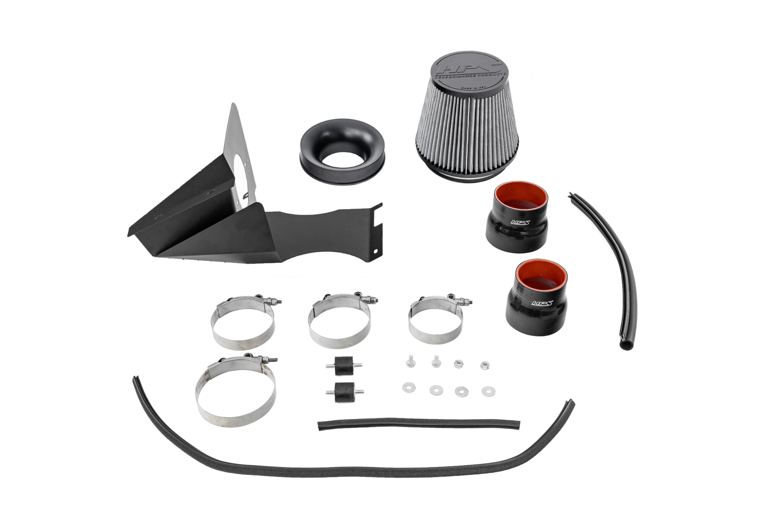 HPS Air Intake Kit Polished with Heat Shield Compatible for 2022-2023 Hyundai Kona N 2.0L Turbo, 827-721P