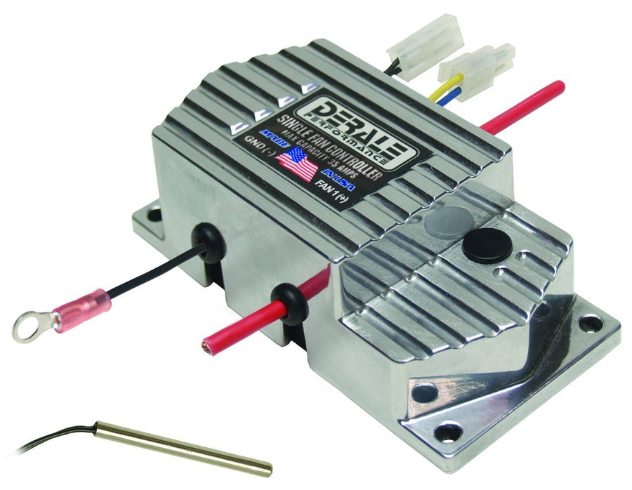 High Amperage Derale 16778 Single Fan Controller Push In Probe