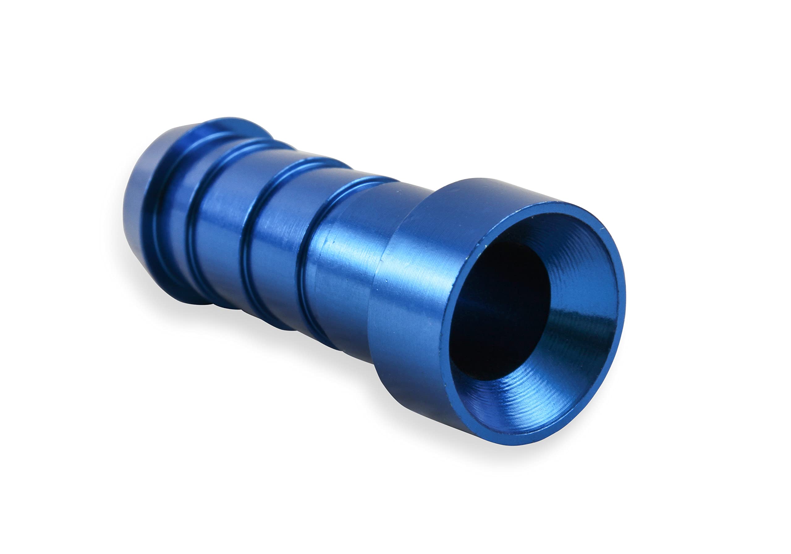 700108ERL Earl's Auto-Crimp Hose End - Straight - Size -8 - Blue