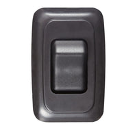 Contoured Wall Switch RV DESIGNER S521, Includes Base and Bezel, On/Off, Single, Black, DC Electrical