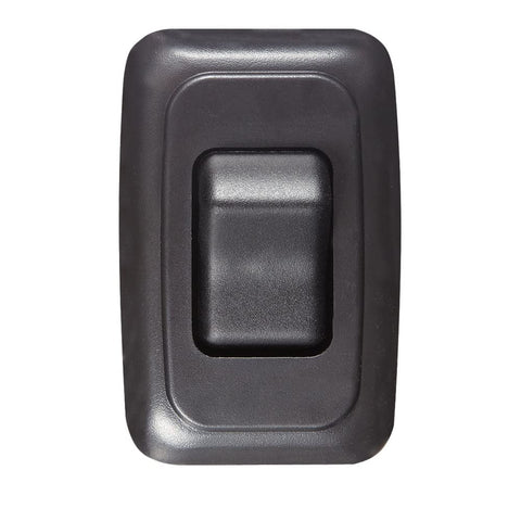 Contoured Wall Switch RV DESIGNER S521, Includes Base and Bezel, On/Off, Single, Black, DC Electrical