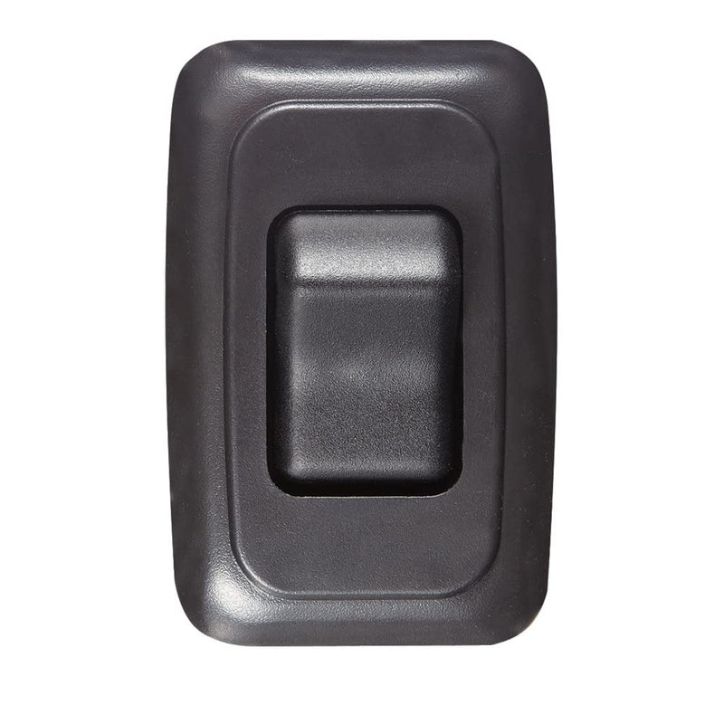 Contoured Wall Switch RV DESIGNER S521, Includes Base and Bezel, On/Off, Single, Black, DC Electrical