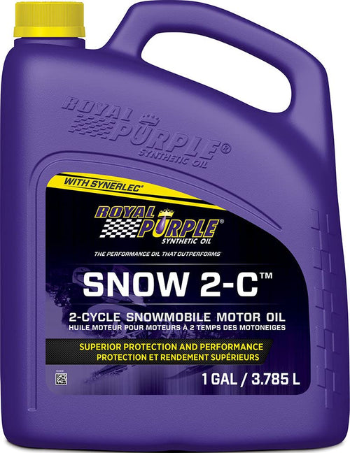 Snow 2-C Royal Purple High Performance Synthetic 2-Cycle Snowmobile Oil - 1 Gallon