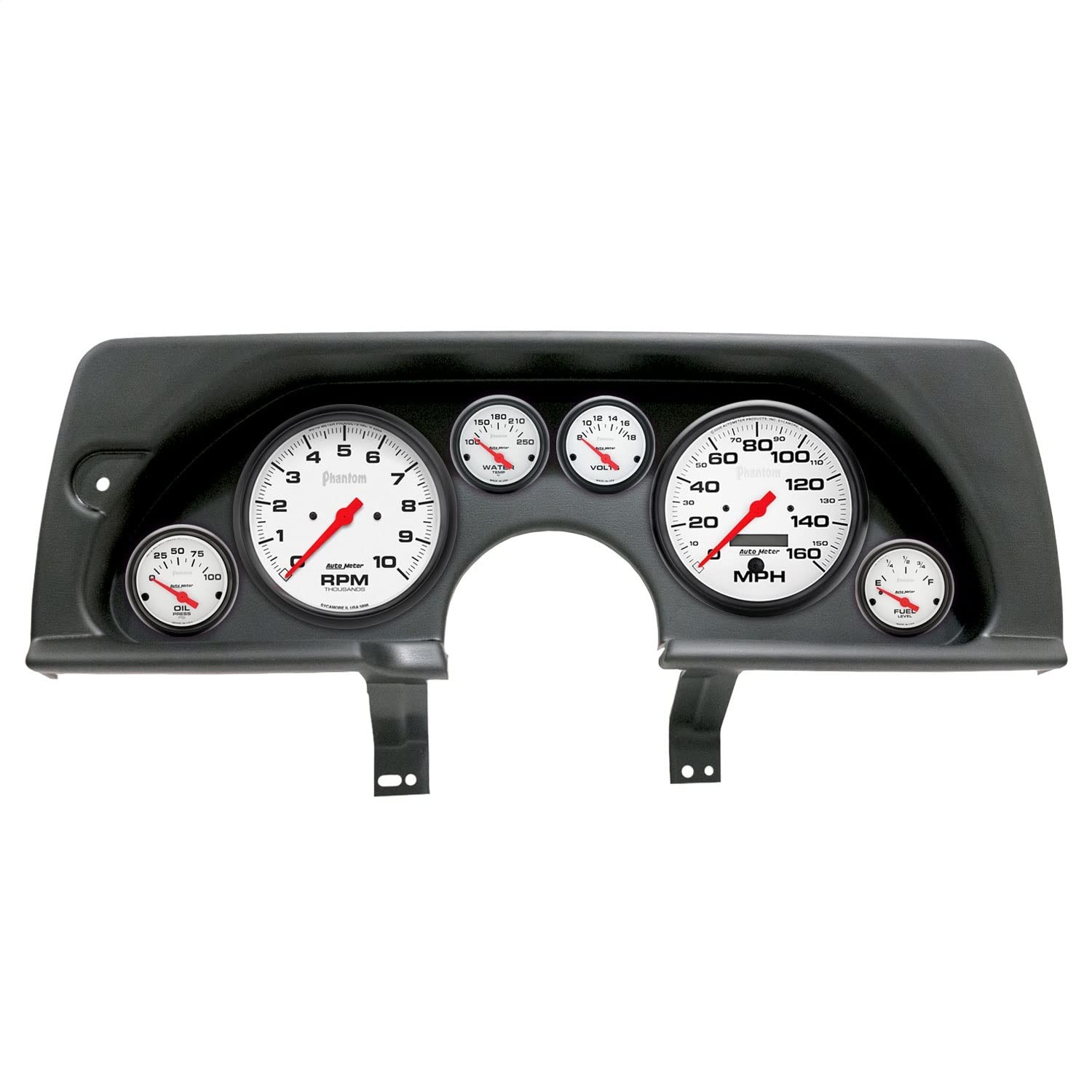 AutoMeter Dash Kit Direct Fit, (5" X2, 2 1/16" X4), Chevy Camaro 90-92, Phantom (2926-09)