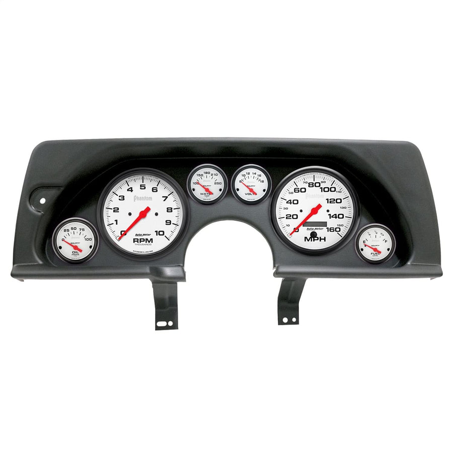 AutoMeter Dash Kit Direct Fit, (5" X2, 2 1/16" X4), Chevy Camaro 90-92, Phantom (2926-09)