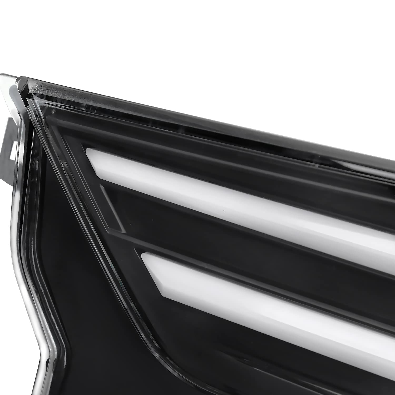 Black LED Sequential Tail Lights SPEC-D TUNING w/White Light Bars and Startup Animation Compatible with 2018-2022 Honda Accord 4Dr Sedan, Left + Right Pair Assembly