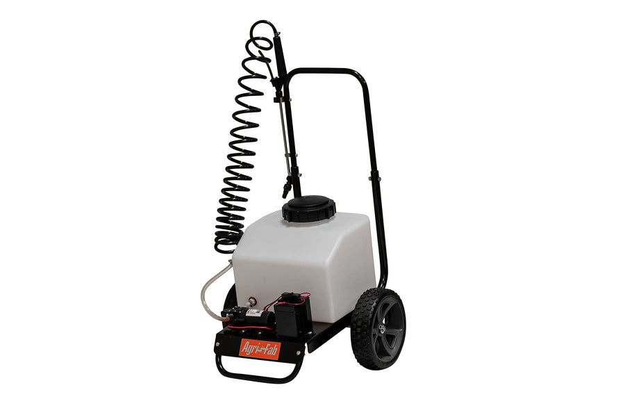 Push Agri-Fab 45-0595 Sprayer 6 - Gallon Capacity, White Tank, 1.0 GPM, 40 PSI Pump' 5 amp hr 12 Volt Battery