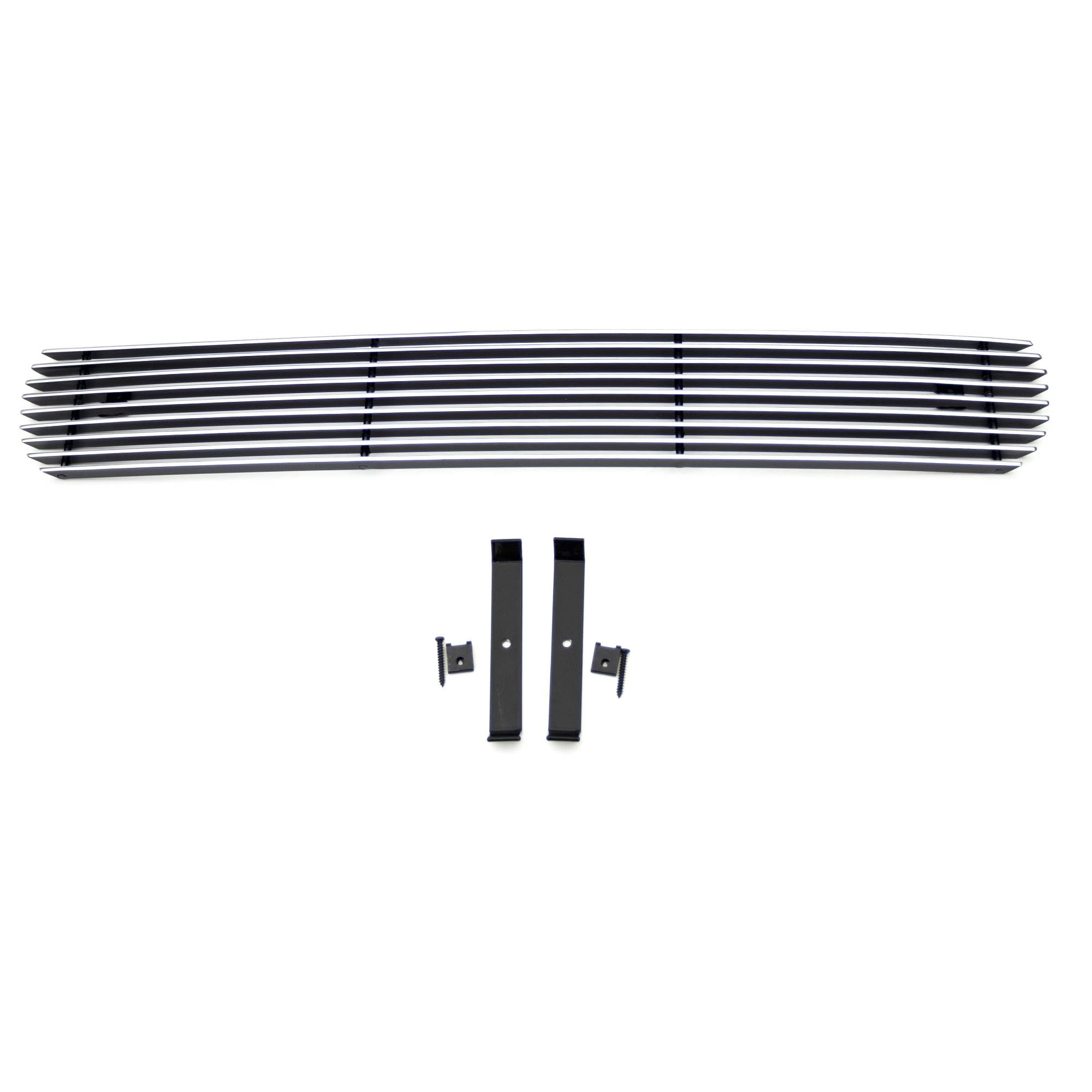 2011-2014 Silverado HD T-Rex Grilles Billet Bumper Grille, Polished, 2 Pc, Bolt-On, Top Bumper Opening - PN #25114