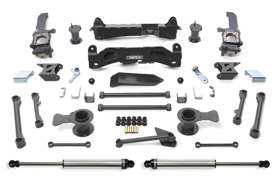 6" Fabtech Basic System W/RR DLSS SHKS for 2010-13 Toyota FJ 4WD