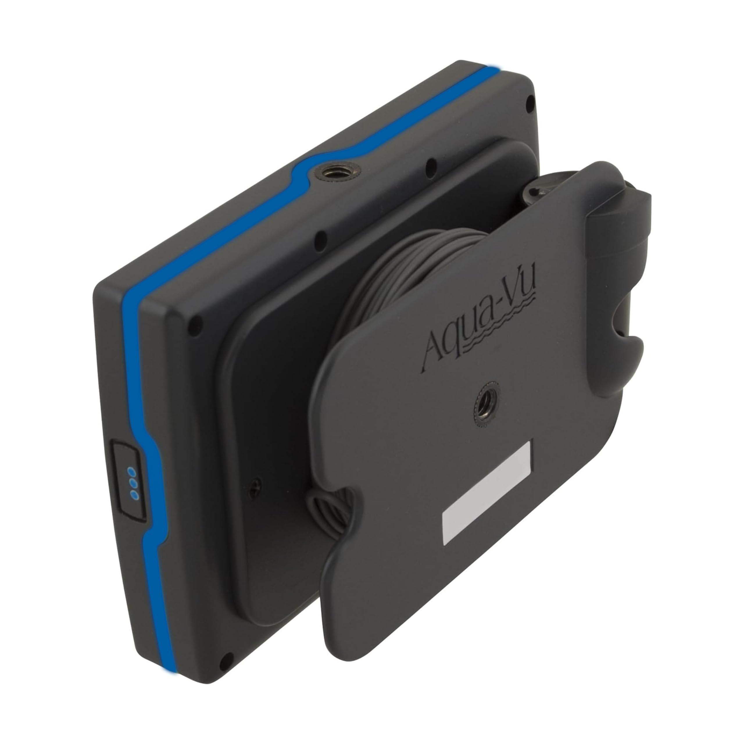 Aqua-Vu 4.3 Micro Stealth Underwater Fishing Pocket Camera, 4.3” LCD, High Resolution Full Color Camera, Auto Infrared Lights, 50 Ft Durable Cable for Fishing and Ice Fishing, Blue Edition