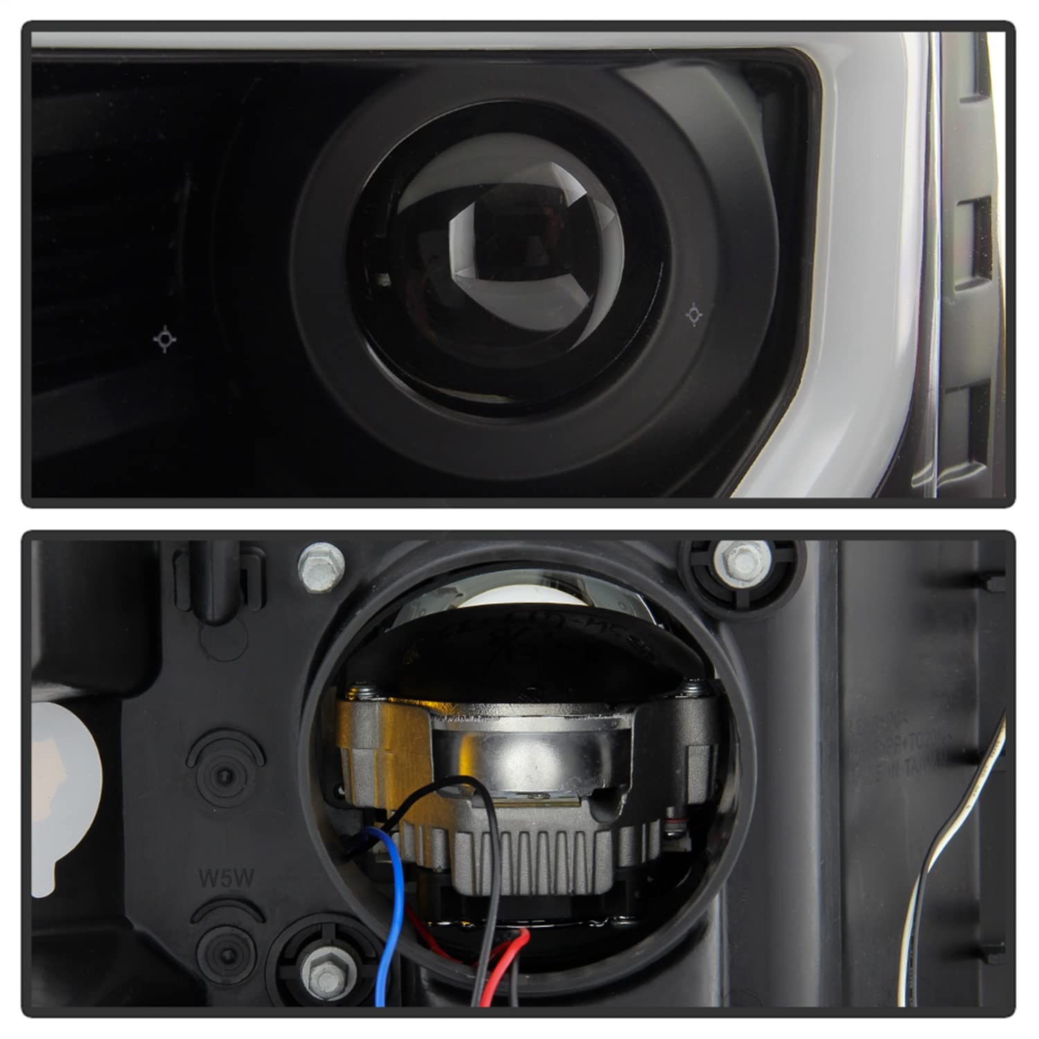 Projector Headlight Spyder - Apex (PRO-YD-FF15013AP-SEQ-BK)