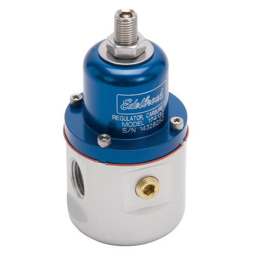 Edelbrock Fuel Pressure Regulator 174132 Bypass Style 160GPH Blue