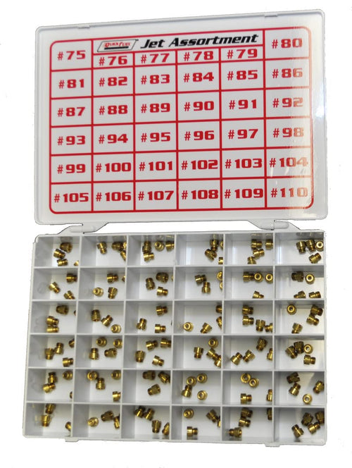 36-436QFT Quick Fuel Gas Jet Assortment Kit #75 thru #110 (4 ea.)