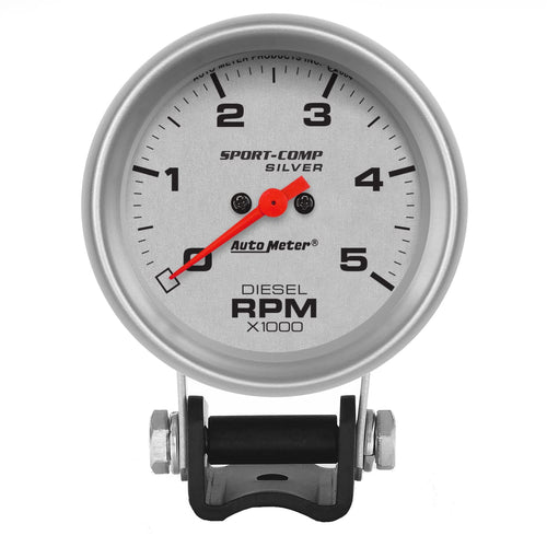 Auto Meter Sport-Comp 3788 Silver Mini Tachometer 2.625 in.
