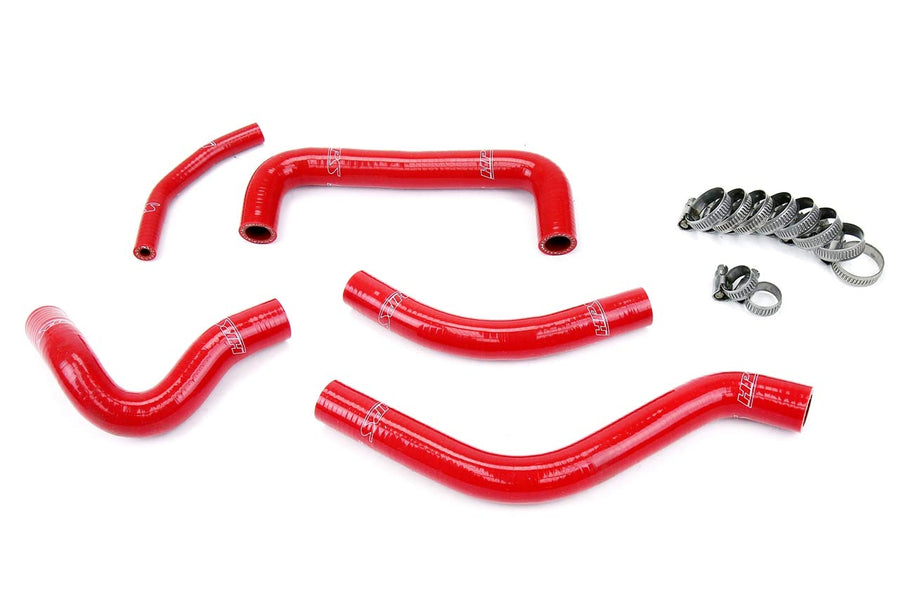 Red HPS 57-1258-RED Silicone Radiator Coolant Hose Kit