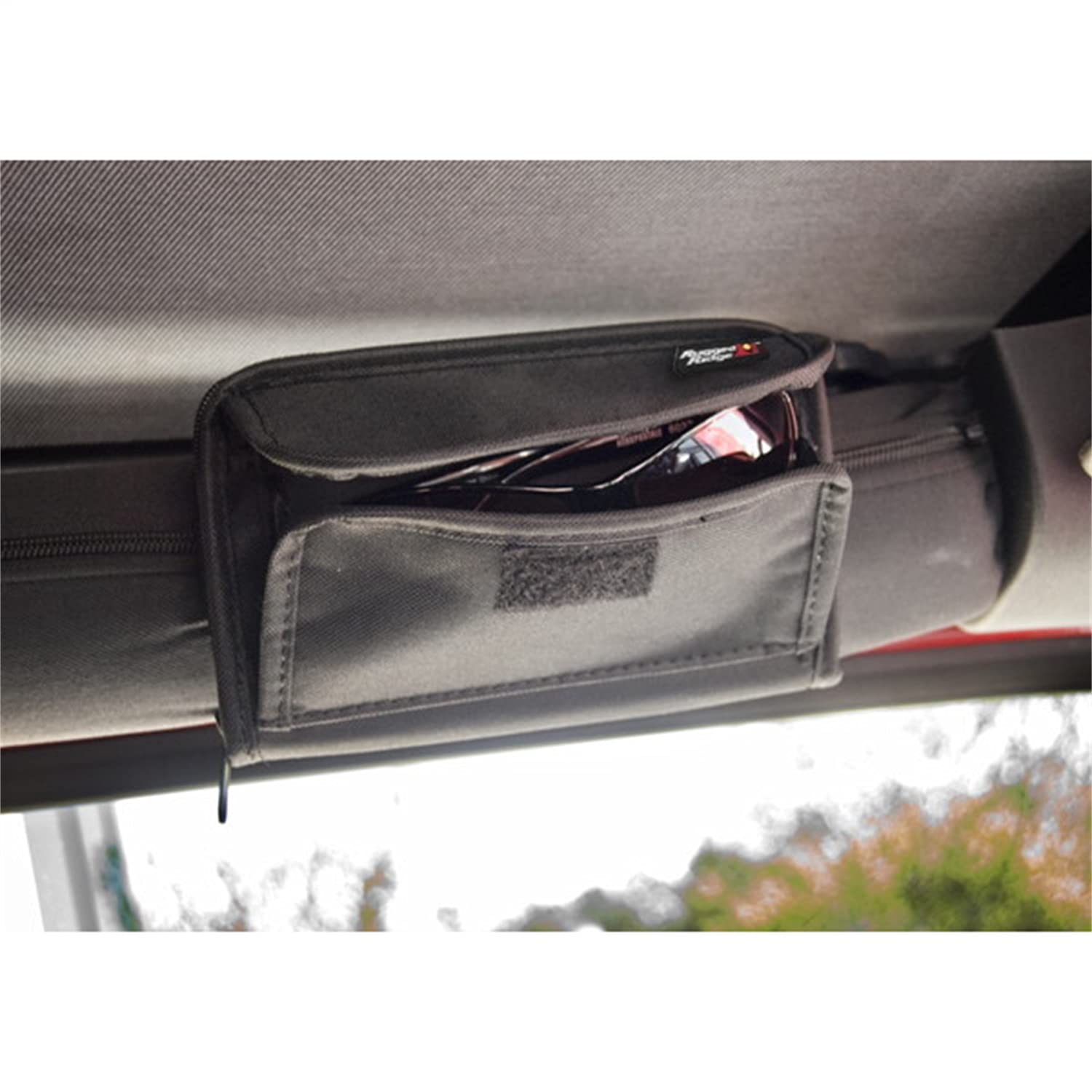 Roll Bar Storage Pouch Rugged Ridge 12101.52, Sunglass Holder; 55-Current Jeep CJ/Wrangler