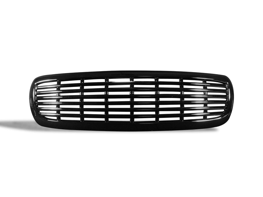 7147737 Armordillo USA Horizontal Front Grill Grille - Gloss Black Fits 1997-2003 Dodge Durango