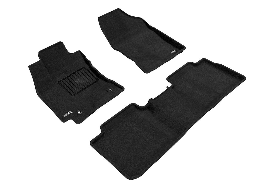 3D MAXpider Elegant Custom Fit Floor Mat (Black) for 2014-2019 Toyota Corolla - 1ST Row 2ND Row