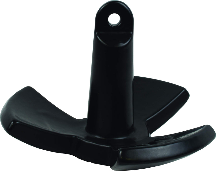 Attwood Solid Cast Iron 18-Pound Large Eye River Boat Anchor, Black PVC-Coated Finish 9946B1