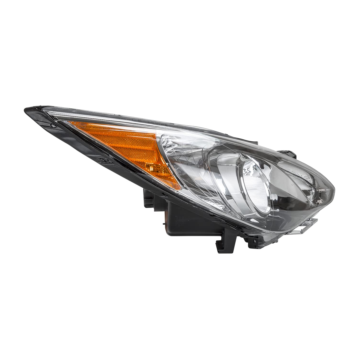 Right Headlight Assembly TYC Compatible with 2011-2014 Hyundai Santa Fe