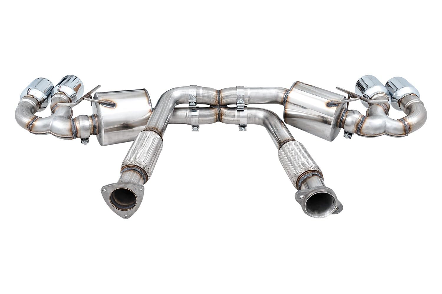 AWE Tuning Cat-Back Track Exhaust, Chrome Tips for 2020-2023 Corvette